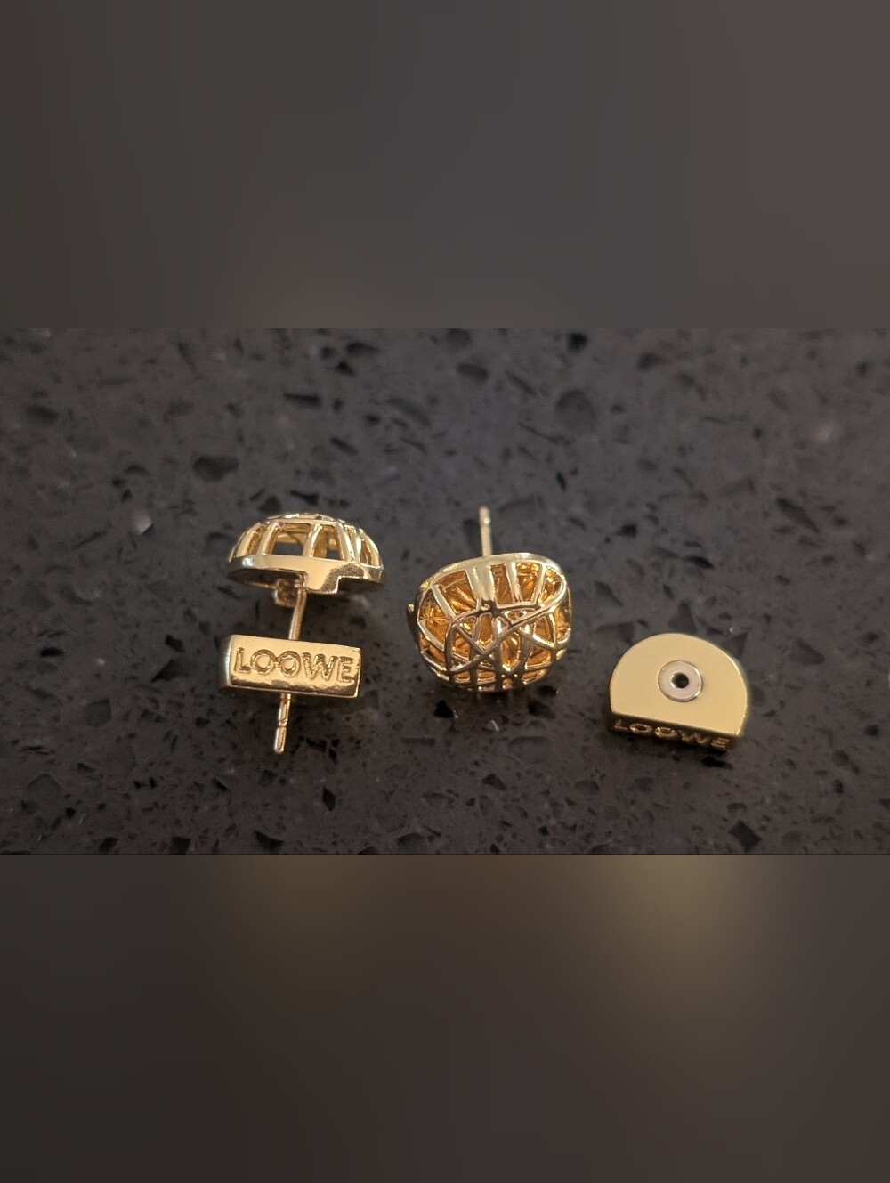 Fashion Jewelry Gold-Tone Logo Cufflinks Designer Style Motif Inspired Luxury - Picture 9 of 14